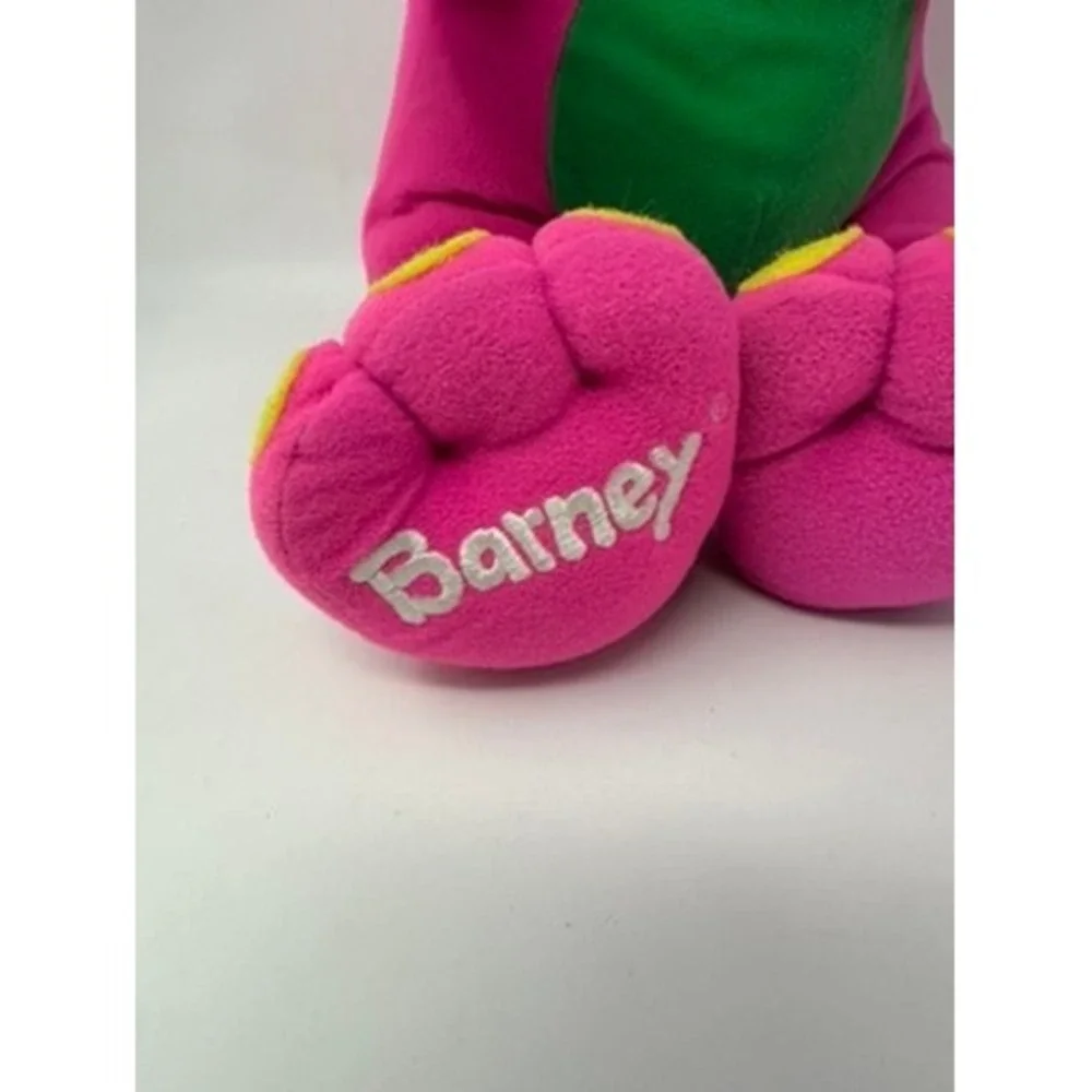Vintage Barney the Dinosaur Playskool Purple Green Talking Toy 90s Retro